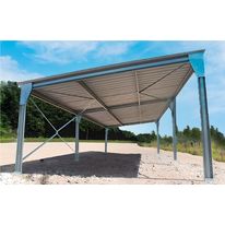Abri de voiture monopente en kit 54m² - 5,4x10x3m