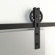 Ferrure de porte coulissante bois en acier | Quadrat 3 - AC030114