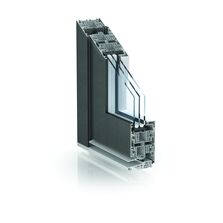 Porte d'entrée hybride à noyau PVC et extérieur en aluminium | WarmCore