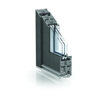 Porte d'entrée hybride à noyau PVC et extérieur en aluminium | WarmCore