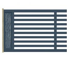 Portail coulissant ajouré à lames horizontales | Gamme CONTEMPORAIN