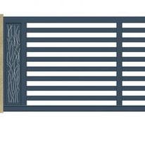 Portail coulissant ajouré à lames horizontales | Gamme CONTEMPORAIN