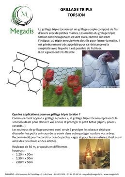 Grillage triple torsion | MEGADIS 