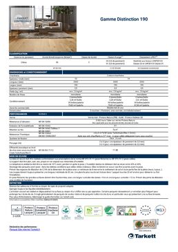Parquet monolame | Distinction 190 