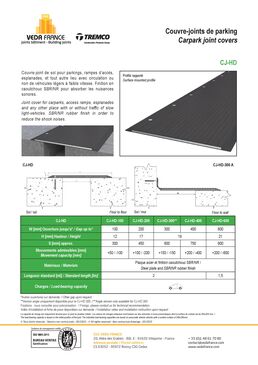 Couvre-joint CJ-HD pour parkings