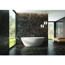 Dalle mince en grès cérame émaillé aspect marbre veiné poli ou mat | Marble 