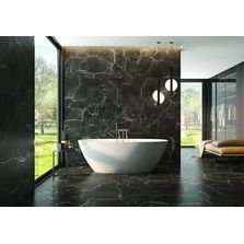 Dalle mince en grès cérame émaillé aspect marbre veiné poli ou mat | Marble 