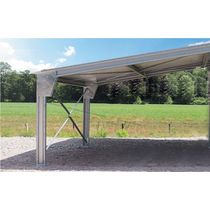 Appentis galvanisés 20m² - 4,1x5x2,49m