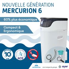 Nouvelle gamme Mercurion 6 : Adoucisseur domestique 10, 20 et 26 litres + Pack & installation inclus | MERKUR 