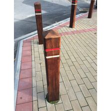 Borne anti-stationnement bois pour les espaces urbains | BORWOODUS
