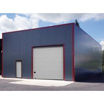 Bâtiment industriel avec acrotère et portes -  300m²