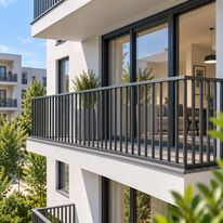 Garde-corps barreaudé en aluminium | BALUGA easy 