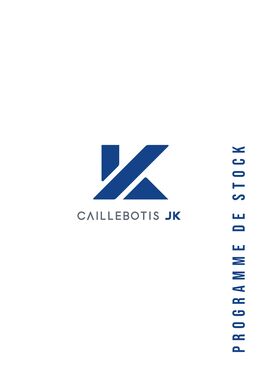 JK Technic - programme de stock