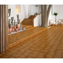 Sol, dalles, carrelage en grès cérame en tons terreux ou cuir pour revêtement antibactérien et antiviral | Série Quijote