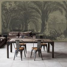 Papier peint panoramique Palmeraie sepia | D267