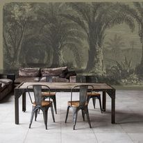 Papier peint panoramique Palmeraie sepia | D267