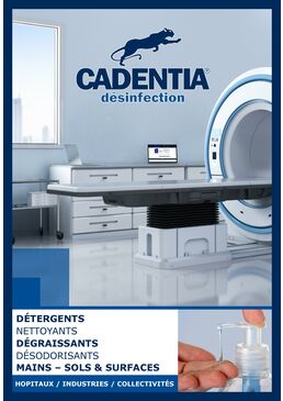 CATALOGUE CADENTIA GAMME DÉSINFECTION