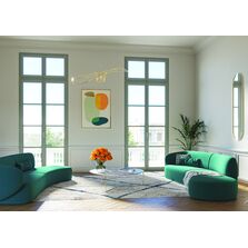 Menuiserie aluminium à ouvrant visible droit ou galbé | O'Thentic