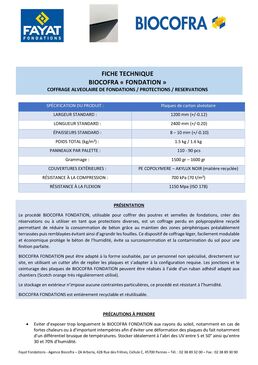 Coffrage perdu en polypropylène pour fondations