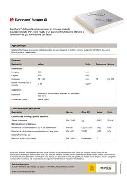 Panneau d’étanchéité apparente pour terrasses béton ou bois | Eurothane Autopro SI