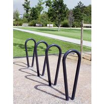 Appui-Vélo en acier thermolaqué ou inox | Oméga