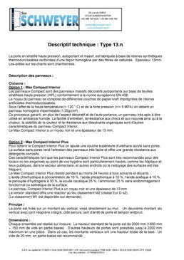 Cloisons sanitaires Porte en niche en stratifié compact 13mm