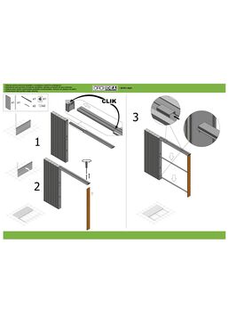 Châssis pour portes à galandage | ORCHIDEA vantail parallèle  