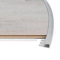 Profilé de finition cintrable | Terminal RC Flex en aluminium anodisé pour sols flottants