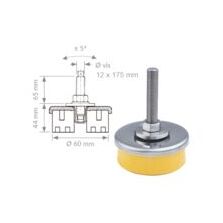 PIED INOX SUROSOL D60 T.F. L.65mm M12 | WATTELEZ 