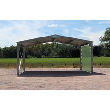 Abri bi-pente en kit 6x5x3,35m bardage 1 long pan bas