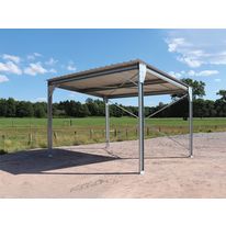 Abri de voiture monopente en kit - 4x5x3,4m