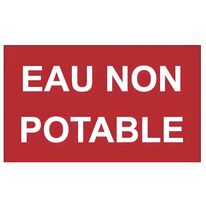 Panneau eau non-potable alu composite | 1-02-2-065d1