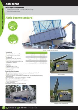 Abris pour benne standard