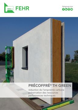 Mur structurel de façade en béton décarboné | Précoffré TH Green