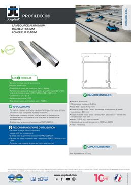Lambourdes aluminium | PROFILDECK® de JOUPLAST®