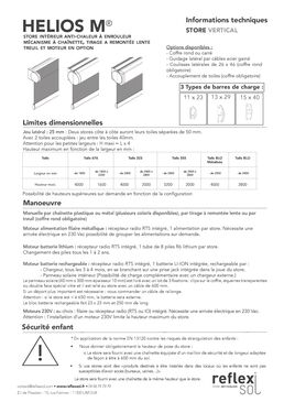 Store anti-chaleur pour fenêtres, lucarnes, baies vitrées et vérandas | HELIOS M