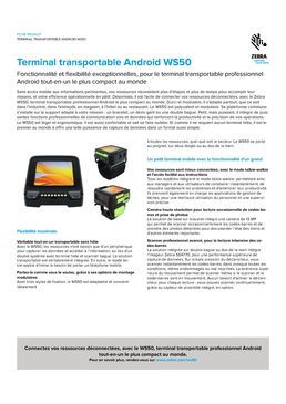 Terminal transportable ANDROID | WS50