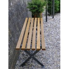 Banquette urbaine | Banquette Horizon en acier et bois