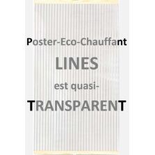 Poster éco-chauffant | 1PEC Lines à rayonnement infrarouge