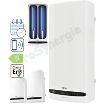 BelliSlimo Vertical/Horizontal - Chauffe eau sanitaire mural extra-plat LxP = 490x280 mm de 40, 65 ou 80 litres, classe ERP B - chauffe électrique 230V 1200 ou 2200 W