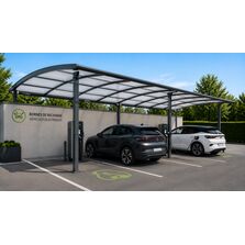 ABRI POUR BORNES DE RECHARGE DE VÉHICULES ÉLECTRIQUES OVALUX