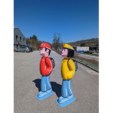 Arthur et Zoé | couple de figurine de signalisation