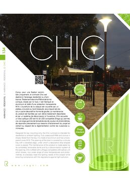 Luminaire LED pour éclairage urbain et résidentiel extérieur - CHIC | RAGNI