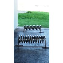 Range-vélos en tube acier forme spiralee| RESSORT
