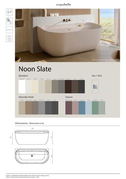 Baignoire semi-îlot | NOON SLATE