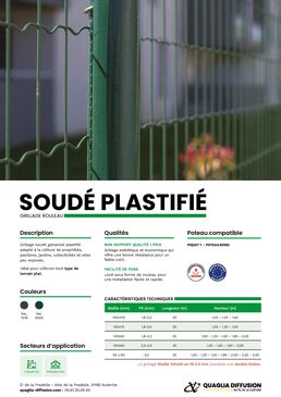 Grillage rouleau galvanisé plastifié | Soudé plastifié