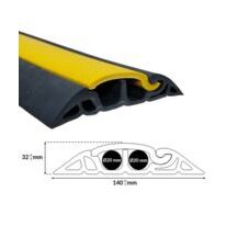 PASSAGE DE CABLE AVEC CAPOT 2 GORGES 20 MM SANS CHARNIERE | WATTELEZ 