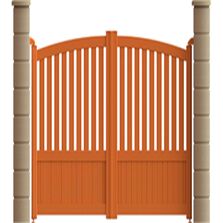 Portail ALU avec traverse centrale horizontale droite | WAGRAM