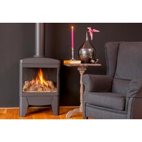 Poêle à gaz à poser en acier noir | Jelling Faber
