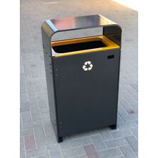 Poubelle urbaine pour tri sélectif | CHICAGO TRI 1 FLUX -S 75 L & XL 120 L 